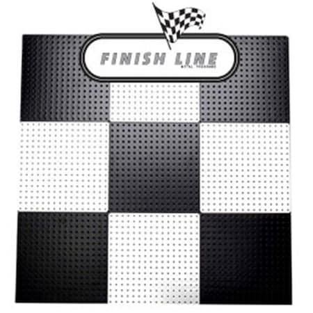 Alligatorboard Alligator Board ALGSTRP16x16PTD-BLK/WHT Black and White Powder Coated Metal Pegboard Panels with Flange - Pack of 10 ALGSTRP16x16PTD-BLK/WHT